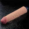 9,5" REAL SOFTEE wiederaufladbarer vibrierender Dildo (Fleisch)