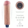 9,5" REAL SOFTEE wiederaufladbarer vibrierender Dildo (Fleisch)