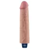 9,5" REAL SOFTEE wiederaufladbarer vibrierender Dildo (Fleisch)