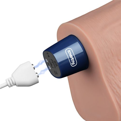 10" REAL SOFTEE wiederaufladbarer vibrierender Dildo (Fleisch)_B15O50_4