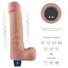 10" REAL SOFTEE wiederaufladbarer vibrierender Dildo (Fleisch)_B15O50_4