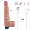 10" REAL SOFTEE wiederaufladbarer vibrierender Dildo (Fleisch)_B15O50_4