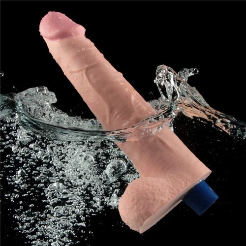 10,5" REAL SOFTEE wiederaufladbarer vibrierender Dildo (Fleisch)_B15O50_4