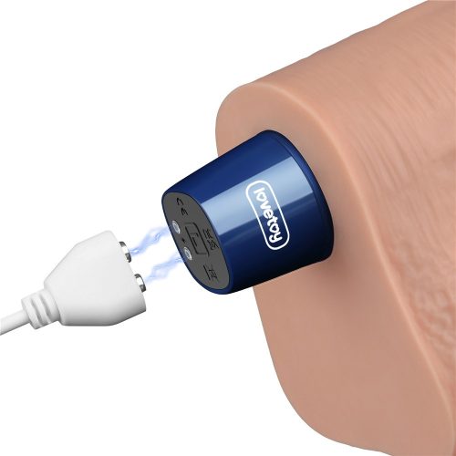 10,5" REAL SOFTEE wiederaufladbarer vibrierender Dildo (Fleisch)_B15O50_4