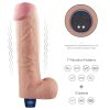 10,5" REAL SOFTEE wiederaufladbarer vibrierender Dildo (Fleisch)_B15O50_4