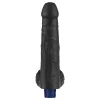 9" REAL SOFTEE wiederaufladbarer vibrierender Dildo (Schwarz)_B15O50_4