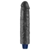 9,5" REAL SOFTEE wiederaufladbarer vibrierender Dildo (Schwarz)_B15O50_4