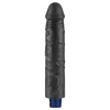 9,5" REAL SOFTEE wiederaufladbarer vibrierender Dildo (Schwarz)_B15O50_4