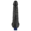 10,5" REAL SOFTEE wiederaufladbarer vibrierender Dildo (Schwarz)_B15O50_4