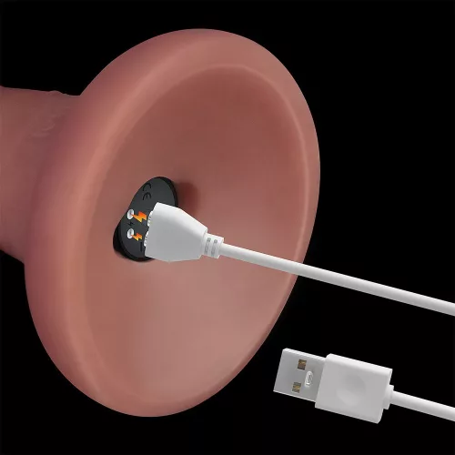 6'' vibrierender Dual-Density-Power-Cock