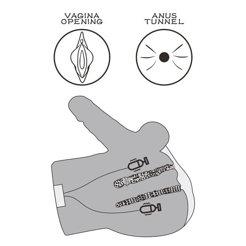 Streetgirls doppelmotorischer Empfindungspuls mit Dildo