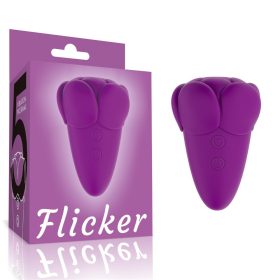 Flicker wiederaufladbarer Vibrator Lila