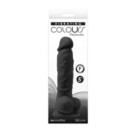 Farben - Pleasures - Vibrierend - 5" Dildo - Schwarz