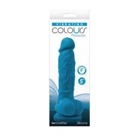 Farben - Pleasures - Vibrierend - 5" Dildo - Blau