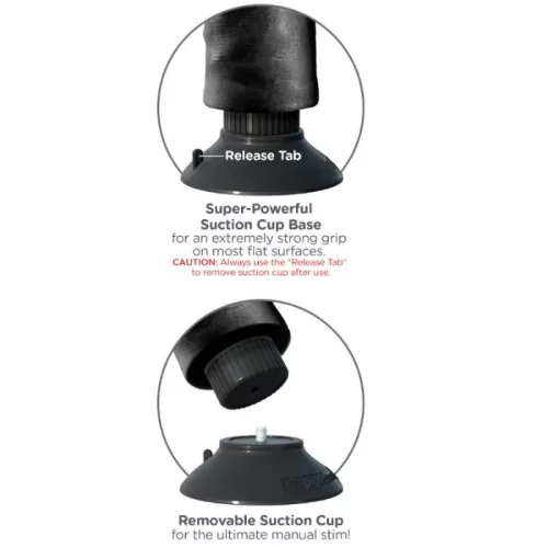 KIRÁLY FARK - 23 CM-ES REZGŐ FARK GOLYÓKKAL FEKETE