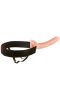 10" hohler Strap-On Licht/Schwarz