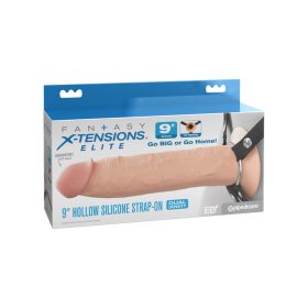 9" Silikon-Hohl-Strap-On Dual-Density