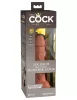 6" Dual-Density Vibrating Silicone Cock Tan