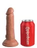 6" Dual-Density Vibrating Silicone Cock Tan