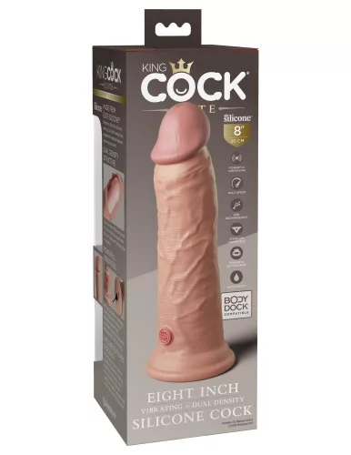 8" Dual-Density Vibrations-Silikon-Cock-Lampe