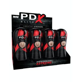   Pipedream Extreme Elite vibrierendes Stroker-Display – 12 PCS Licht/Schwarz