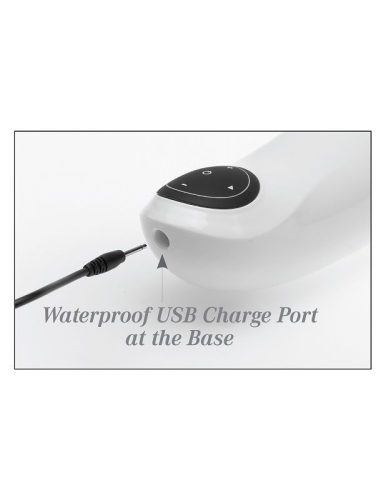 EXTRÉM TOYZ - PDX MEGA BATOR USB FÉRFI MASZTURBÁTOR FEHÉR VAGINA