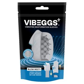   VIBEGGS – Blow Misty – Vibrierende Masturbationshülle – Weiß