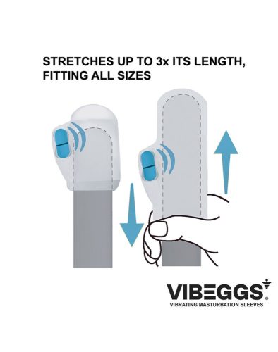 VIBEGGS – Ribs Delight – Vibrierende Masturbationshülle – Weiß